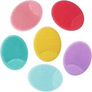Yinhing Facial Cleansing Brush Silicone Facial Scrubber Pore Cleaning Pad Exfoliating Brush Baby Soft Facial Brush Reusable Silicone Scrubber for Gentle Skin Care and Deep Cleansing 1