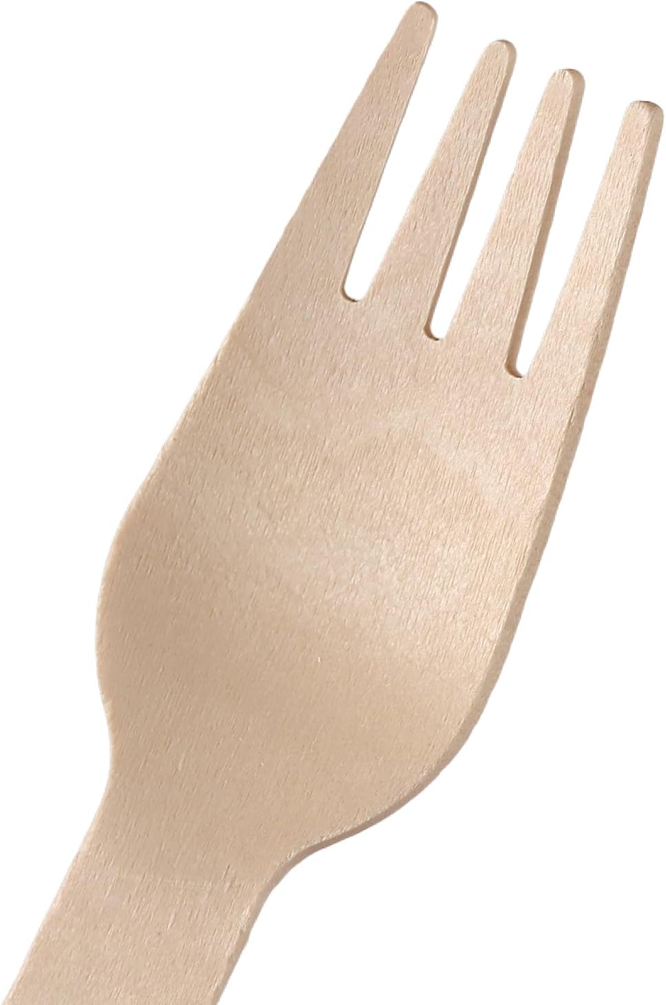 1000 PCS Wooden Forks, 6.3 Inch Natural Wood Fork Disposable Wooden Forks for Parties, Camping, Weddings, Dinner Events