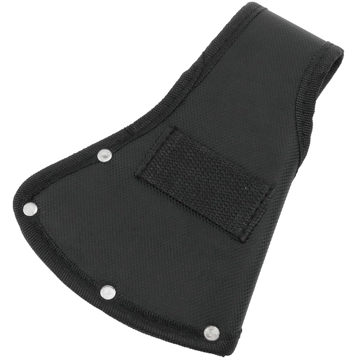 AYLIFU 1 paquete de funda para cabeza de hacha, color negro, doble broche, protector de hacha, cubierta de hacha, para senderismo, trabajo al aire libre (16 x 11 cm)