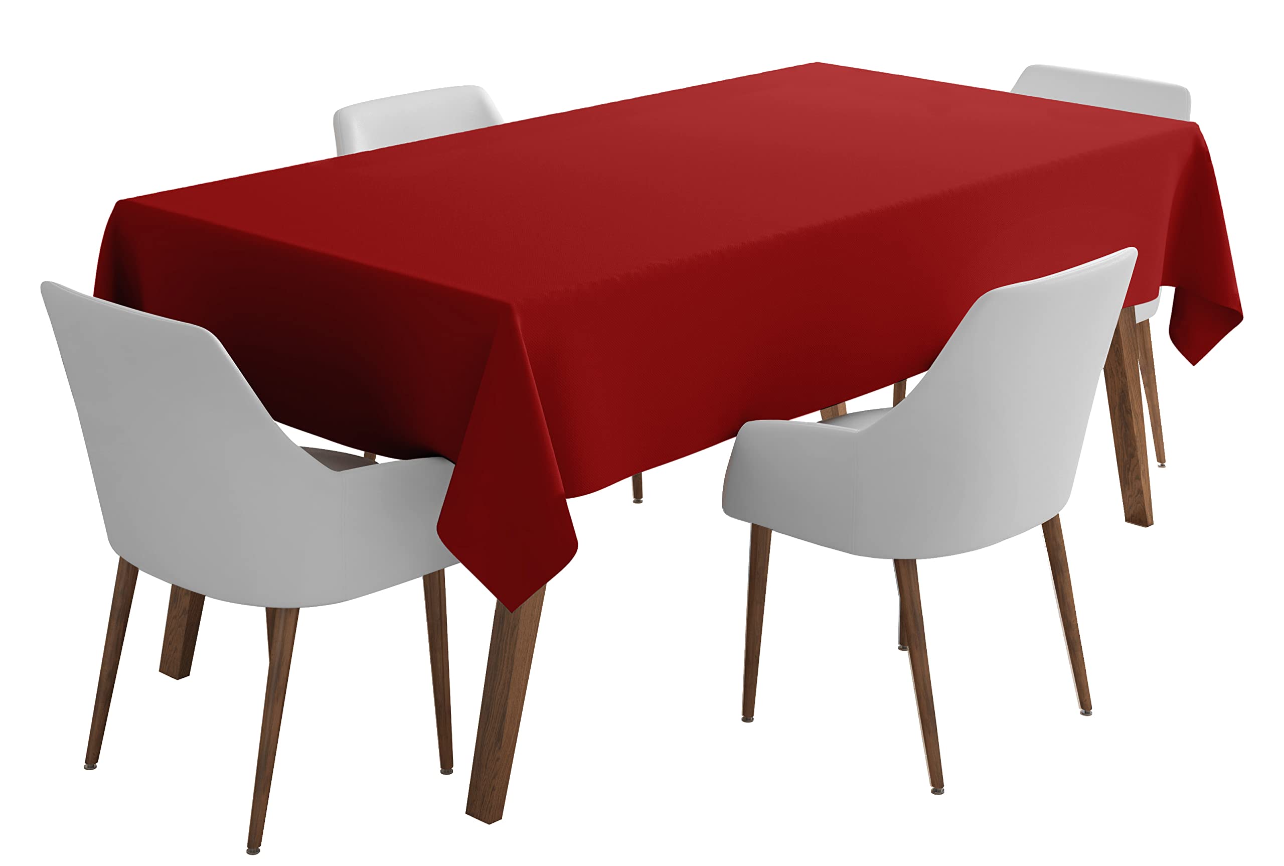 Vargottam Indoor/Outdoor Tablecloth 58 x 120 Inch Rectangular Tablecloth Waterproof Patio Table Cloths, Spring/Summer Table Covers for Backyard Circular Table/BBQs/Picnic - Red — image 1