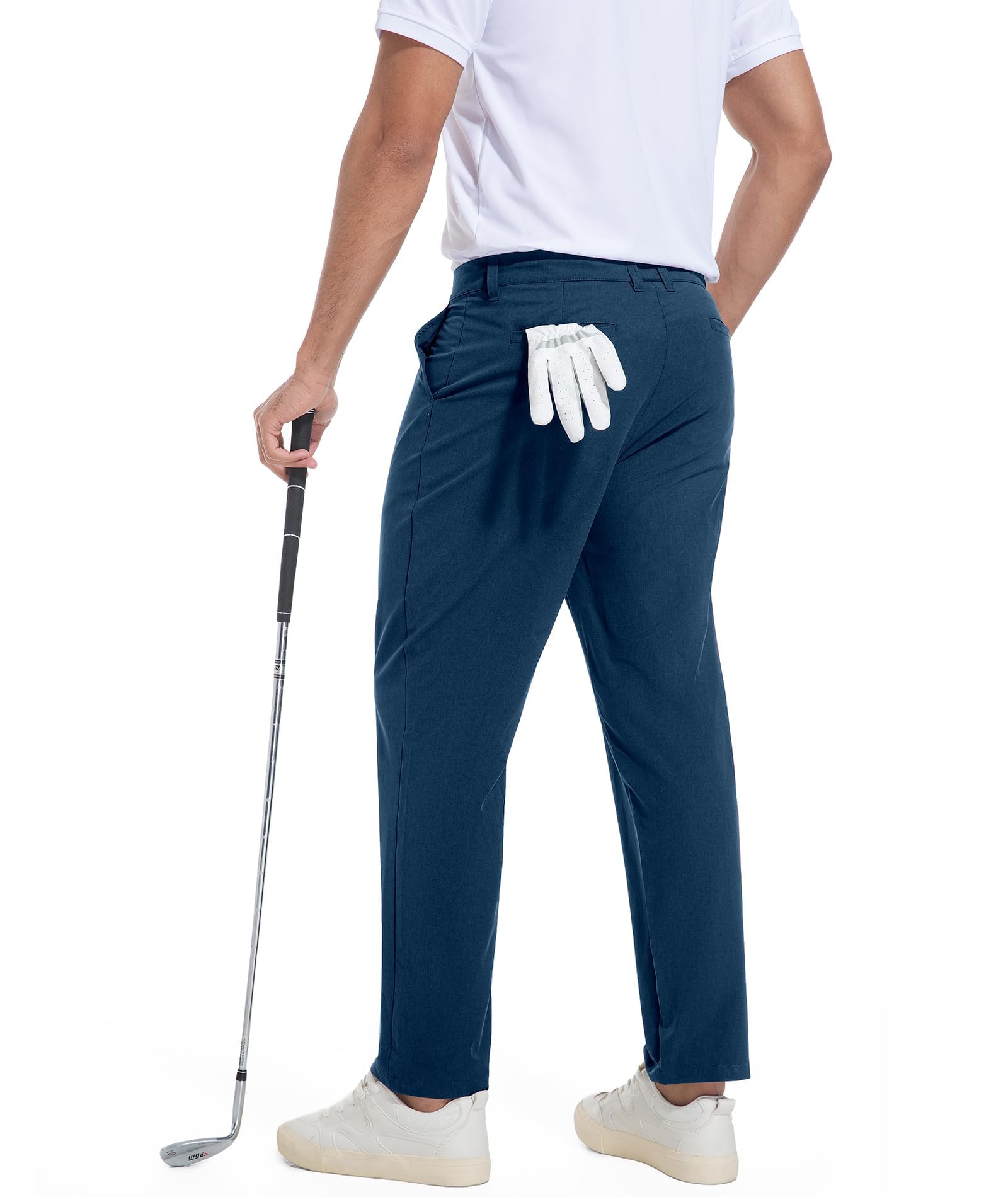Boyzn Pantalon de golf pour homme avec 5 poches, léger, extensible, à séchage rapide, décontracté, pour voyage, travail