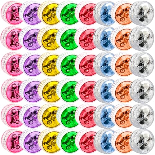 48 Pieces Led Light up Yo Yo Bulk Led Responsive Ball Beginner Level Yo-Yo Ball for Birthday Party Favors Goodie Bag Fillers Classroom Rewards, 8 Colors