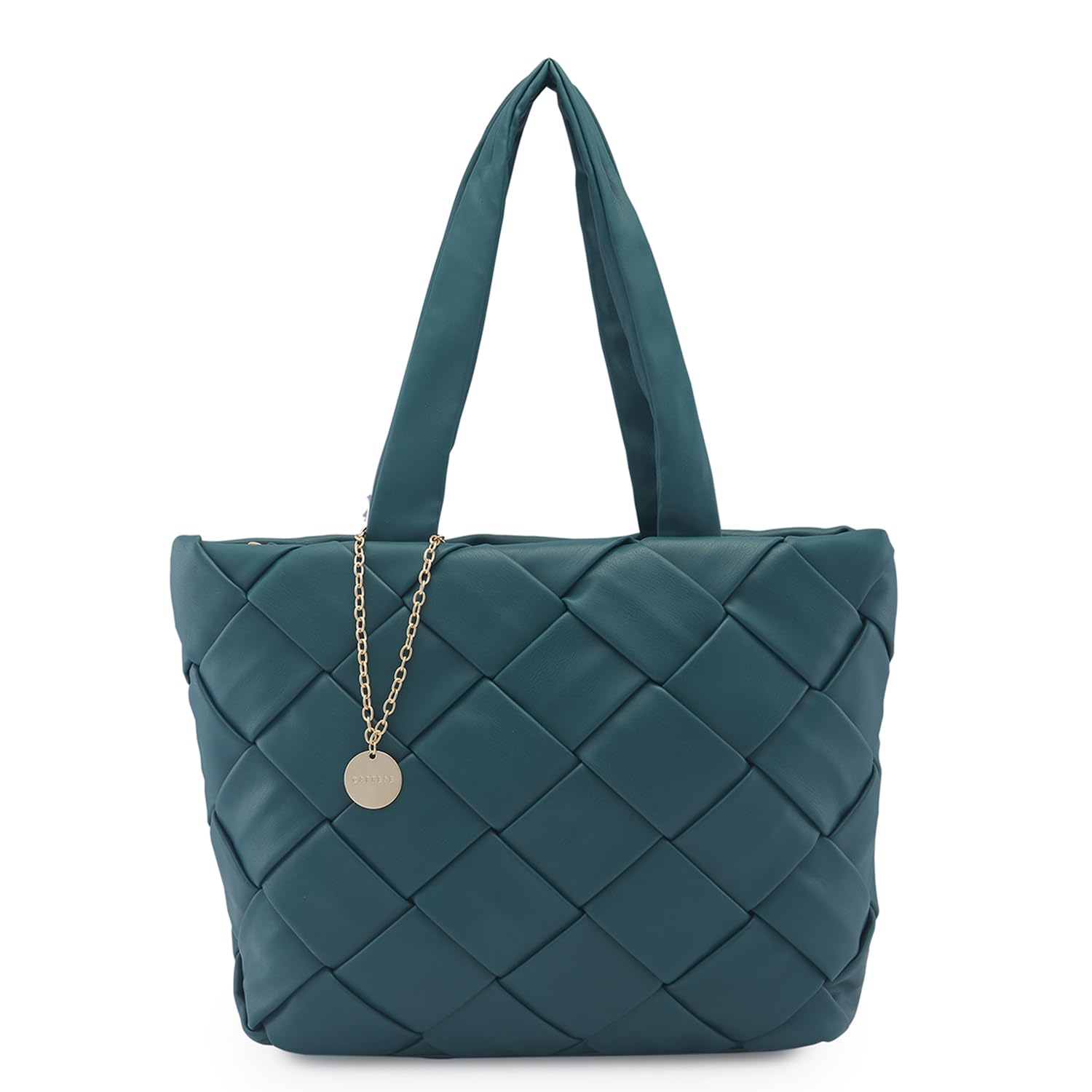 caprese Merlin Tote Bag, Large-Bottle Green | Stylish Handbag for Women | Spacious, Versatile Office & Daily Essentials Tote | Top Zip Closure-picture-22