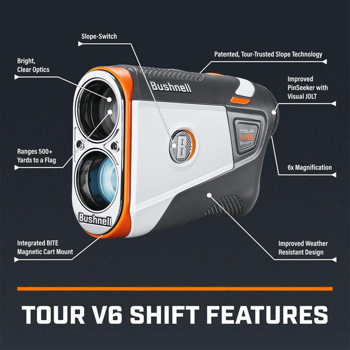 Amazon.co.jp: Bushnell ゴルフツアー V6 シフトレーザー距離計
