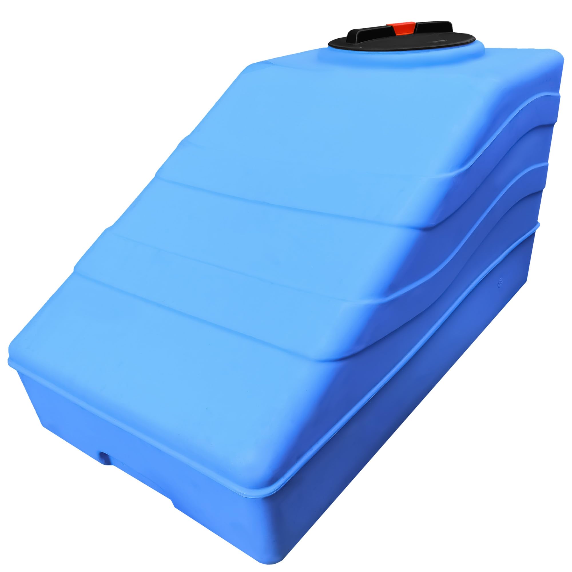 ESTO Serbatoio Acqua per Acqua Potabile 300L per Sottoscala, Cisterna Blu in Polietilene per Uso Esterno Predisposizione Rubinetto, Resistente Made in Italy (300 Litri)
