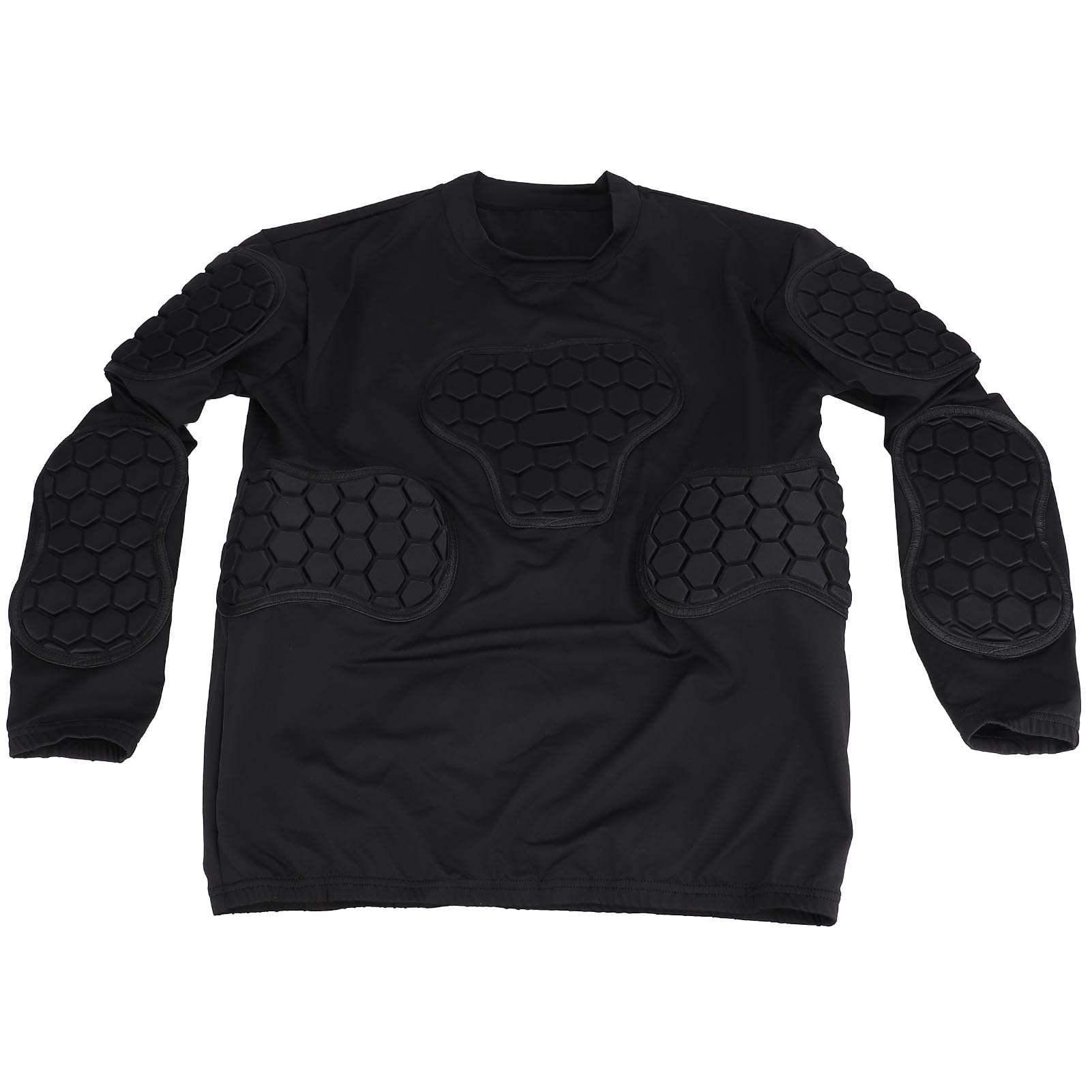 CHICIRIS Gardien de Gardien rembourré à Manches Longues à Manches Longues Proof de Protection Protective Gardien de But Chemise Eva High Elastic Pads pour Le Football Cycliste (XL)