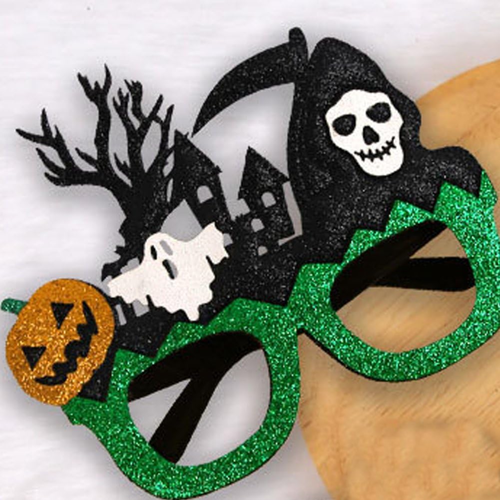 3 szt. śmiesznych okularów na Halloween, dekoracyjne okulary na imprezę, zabawne akcesoria do kostiumów i uroczystych uroczystości