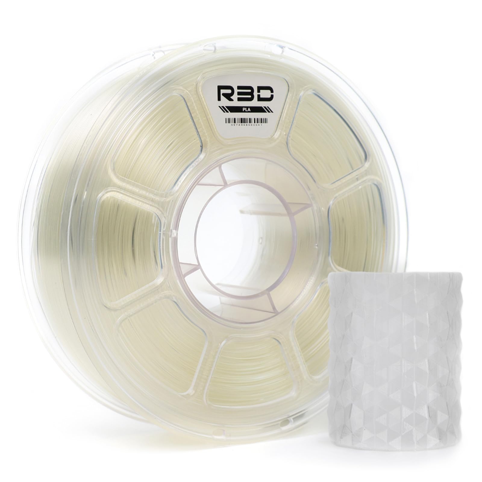 R3D 3Dプリンター用フィラメント 3個セット PETG PLA 透明