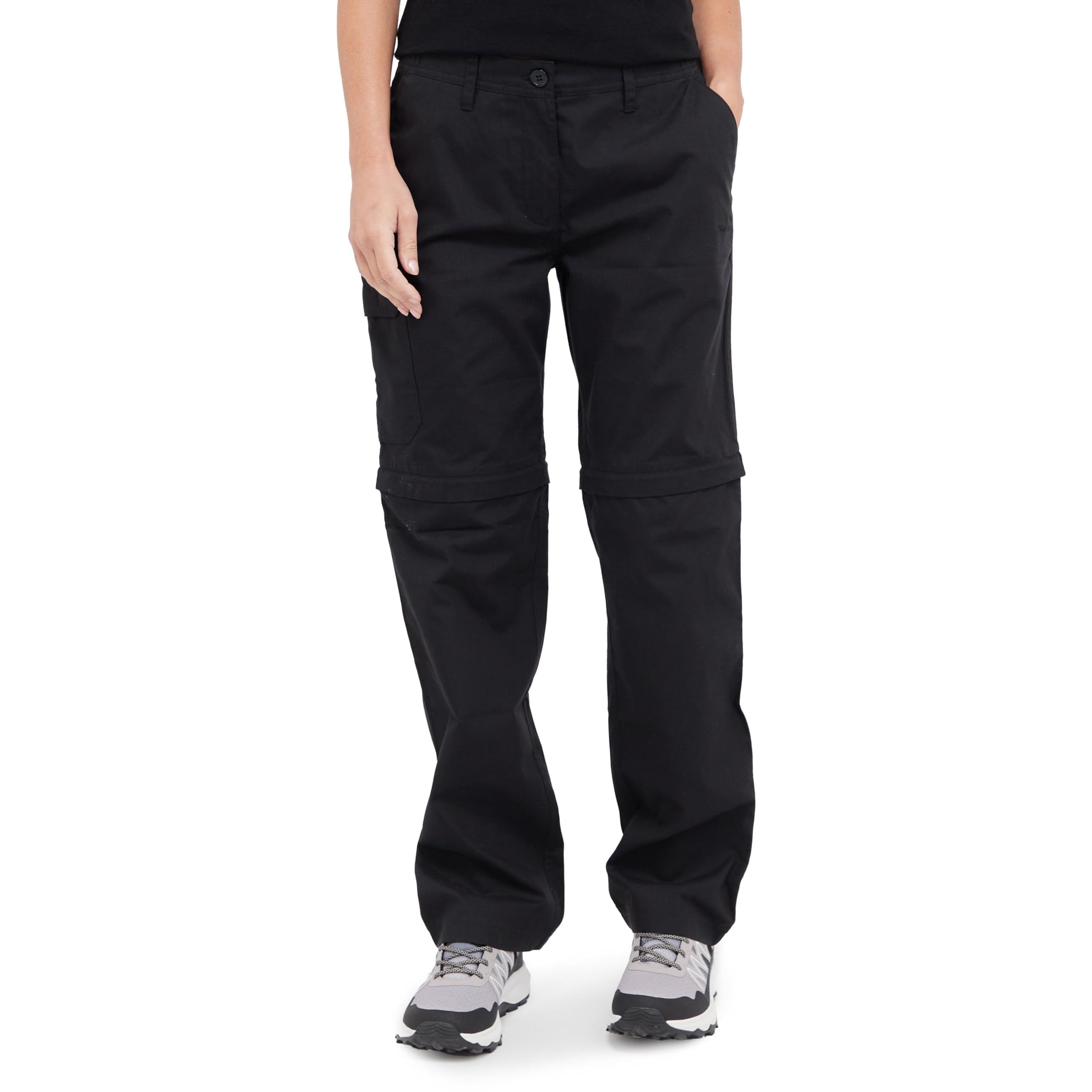 Peter Storm Women's Black Ramble Ii Convertible Trousers 22R