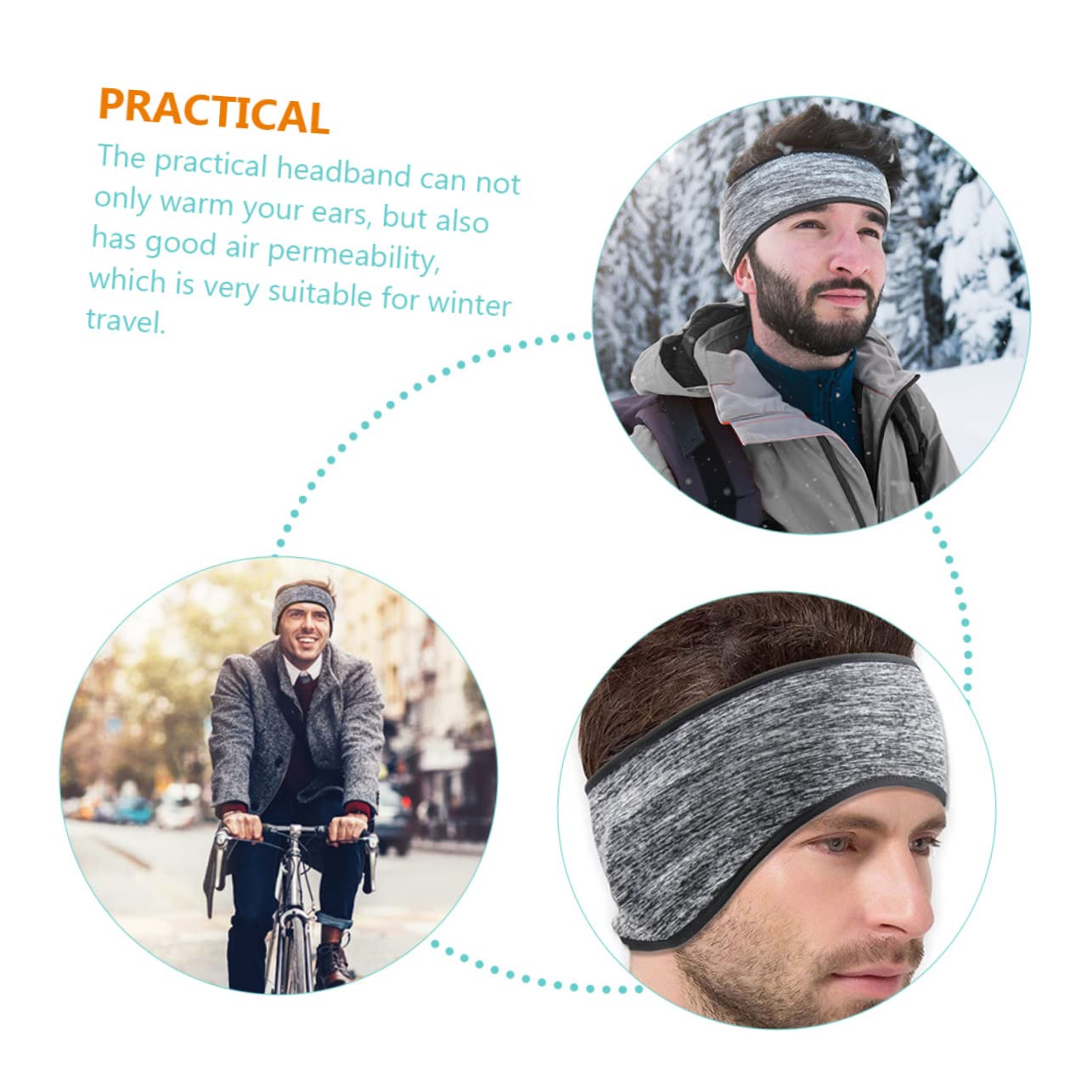 BESPORTBLE 15pezzi Fasce Scaldaorecchie Elastiche Per Corsa Fascia Per Testa Sportiva Pile Termico Calda e Traspirante Adatta Per Uomini e Donne Perfetta Per Attività All Aperto Invernali