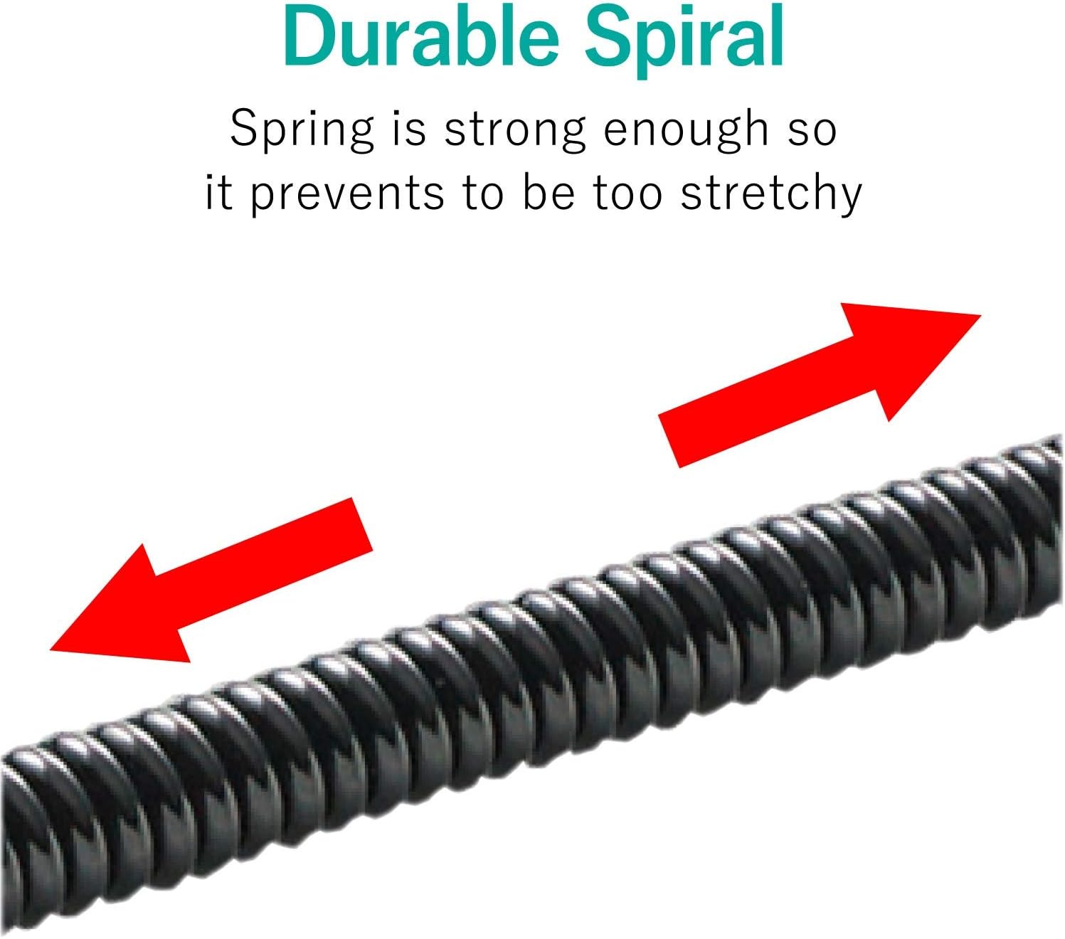 エレコム ストラップ クリップタイプ 携帯 スマホ クリップタイプ メタルクリップ [20cm~50cmまで伸びる強化スパイラル] 日本製 ブラック P-STCMBK