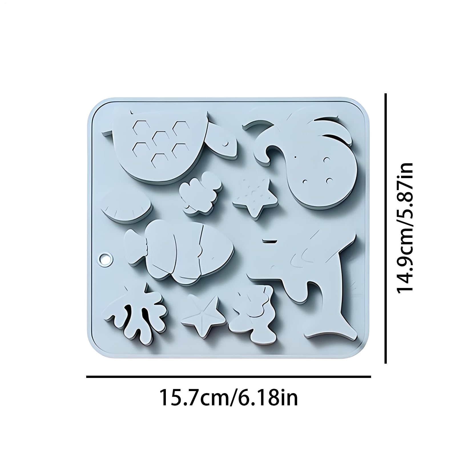 per cioccolatini, 10 antiaderenti in silicone, per torte, gelatine