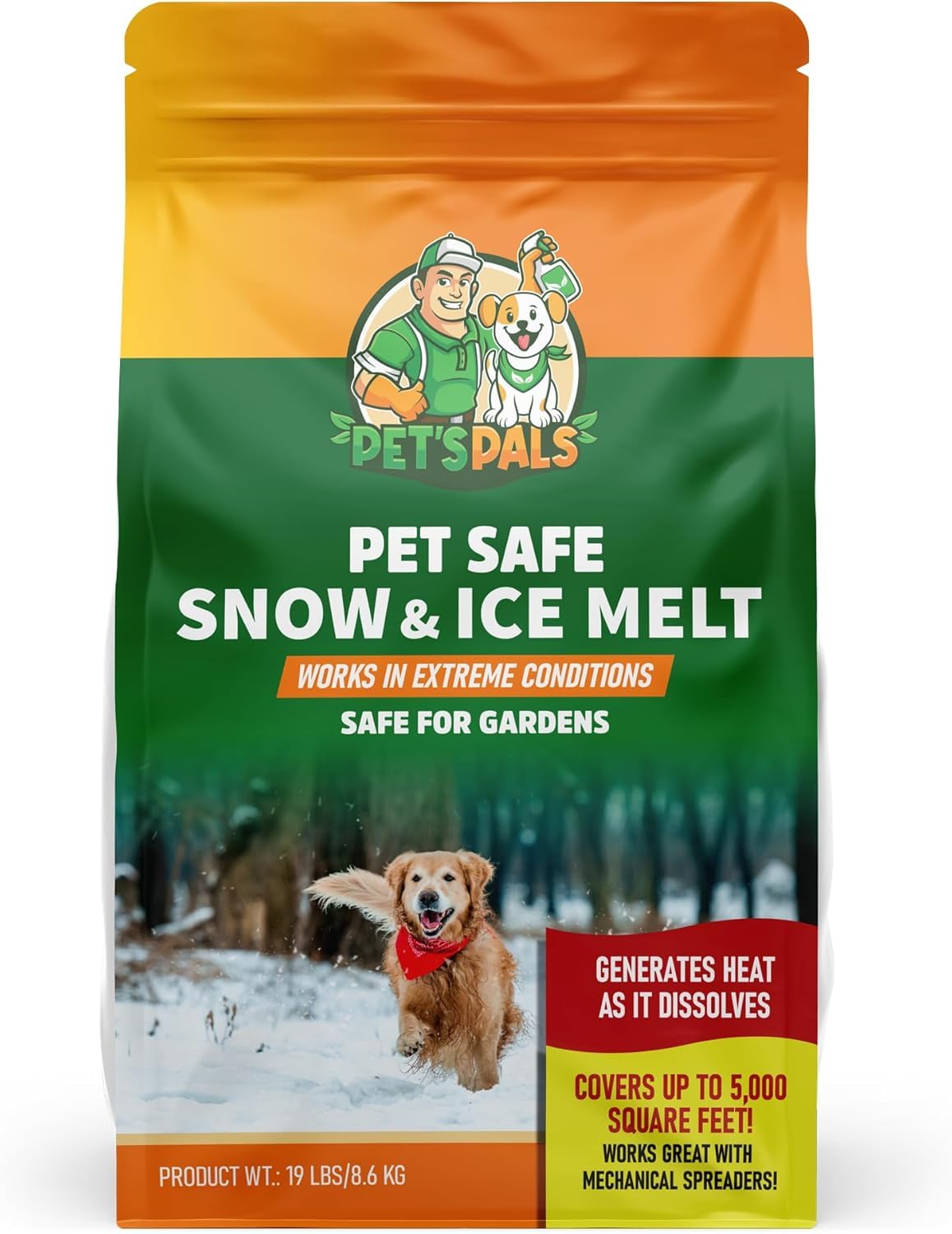 PET'S PALS Pet Safe Snow & Ice Melt 19 Lbs