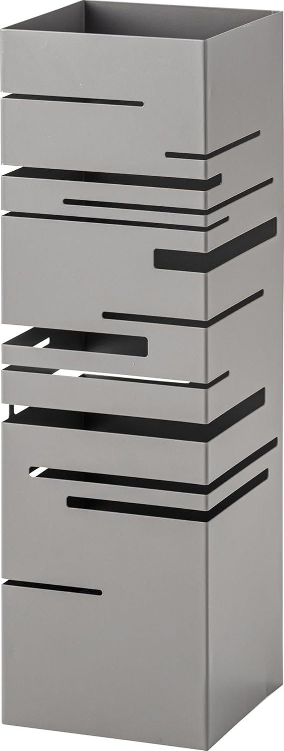 Azumaya-kk LFS-180GY Umbrella Stand, Gray, Width 6.1 x Depth 6.1 x Height 19.3 inches (15.5 x 15.5 x 49 cm), Umbrella Stand