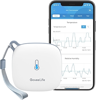 Govee Smart WiFi Thermometer Hygrometer with App Notifications
