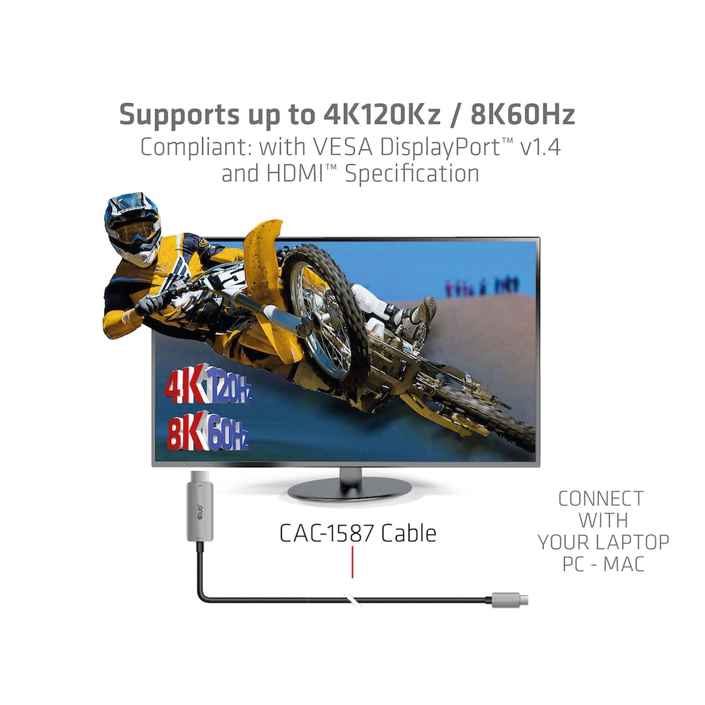 Adaptador Activo Club 3d Cac-1588 Usb Gen2 Type-c A Hdmi | Envío Gratis