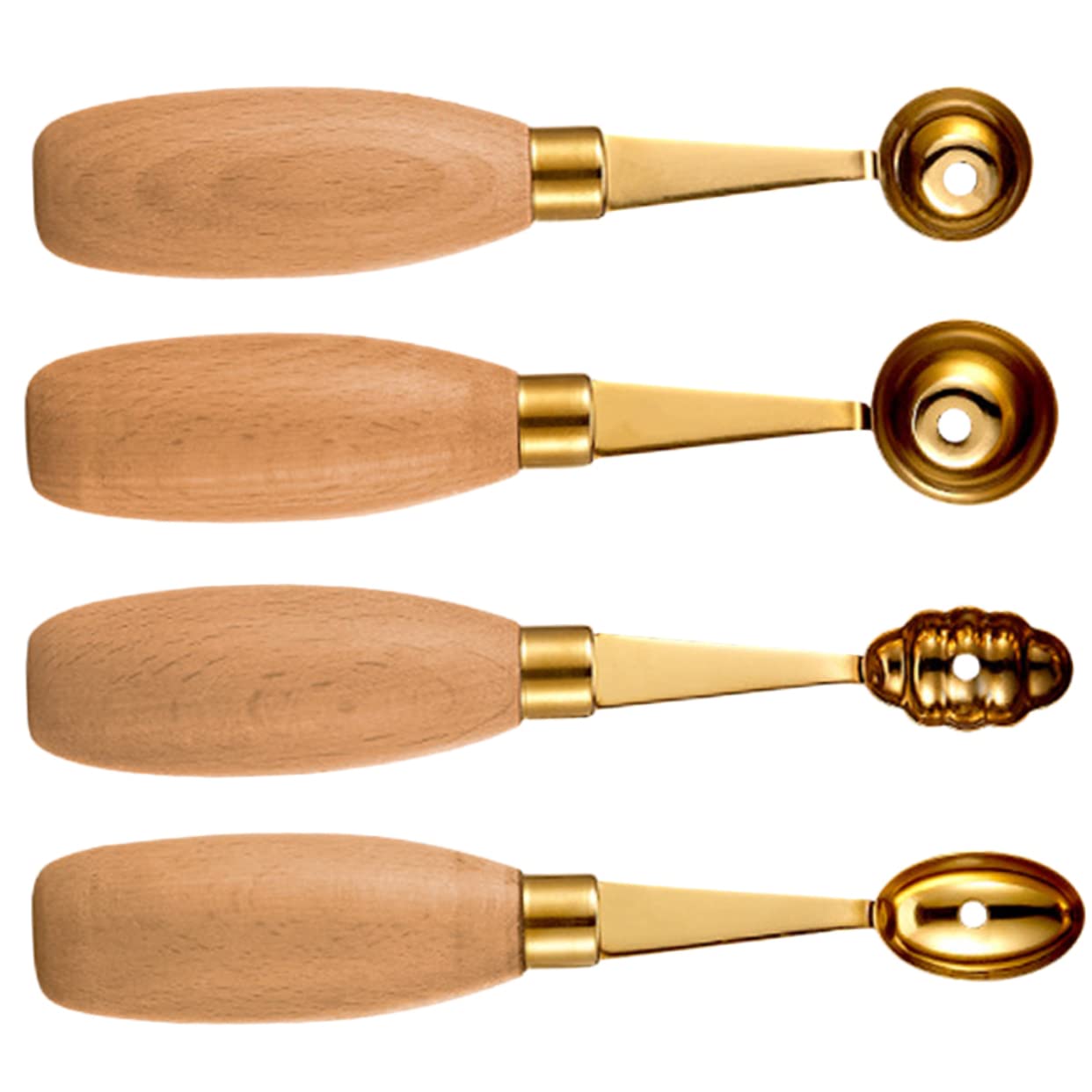 Ciieeo 4pcs Melon Maker Ergonomic Watermelon Spoon Ice Scoop for Melon and Easy to Clean Kitchen Tool