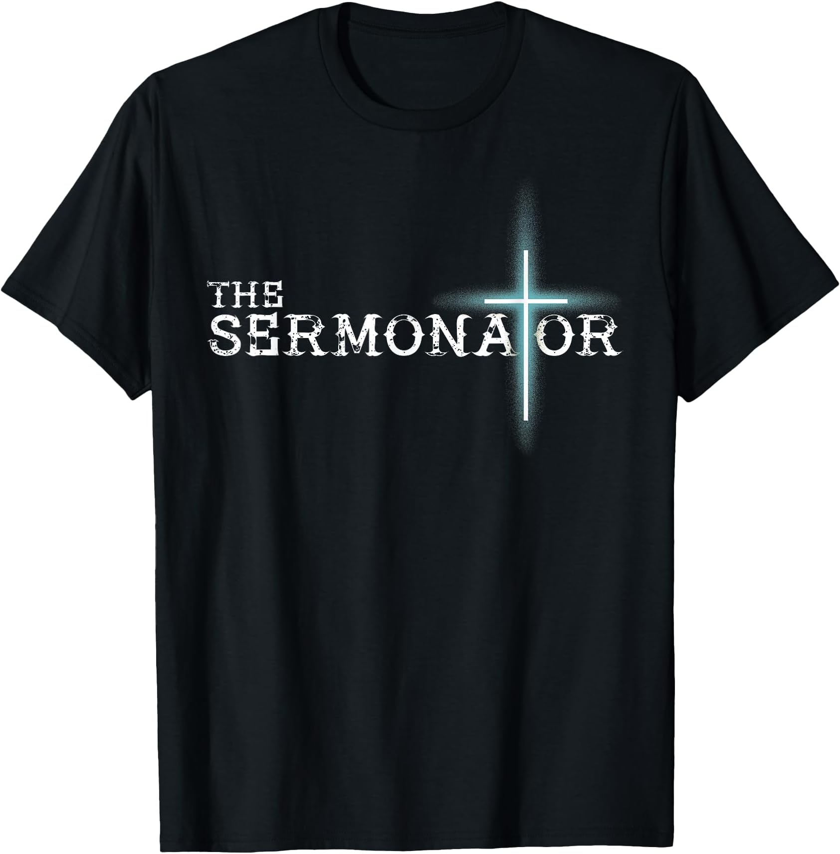 The Sermonator Pastor Appreciation Christian Cross Fun Gift T-Shirt Small