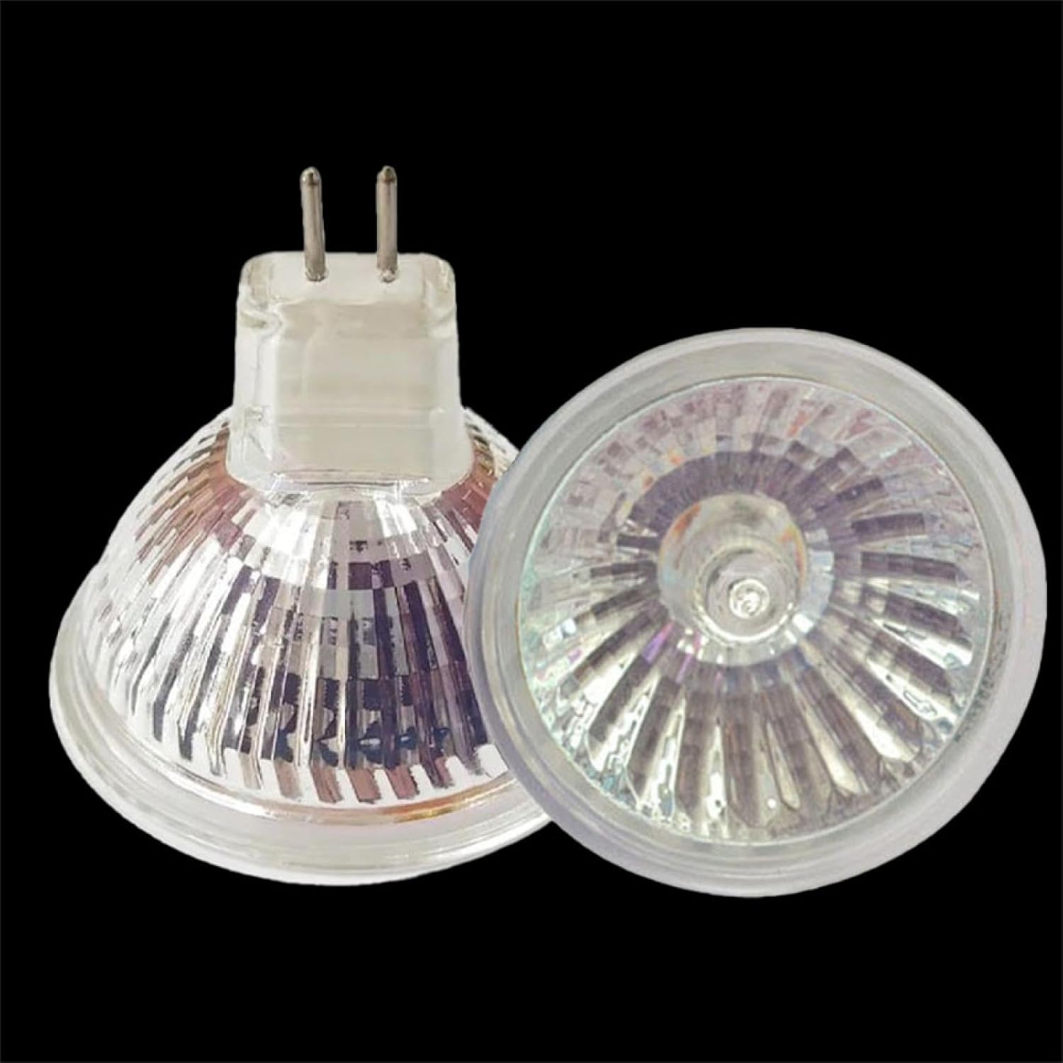 MR16 20 Watt 24 Volt Halogen Light Bulbs MR16 24V 50W GU5.3 Bi Pin Spotlight Precision Reflector Fiber Optic Light Bulb Dimmable Warm White 4PCS 10W