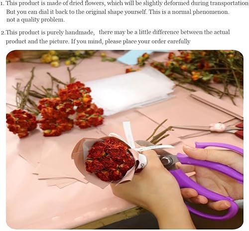 Miniatura 4 de SWR Coche hecho a mano ramo de flores secas perfume clip de ventilación ambientador decoración interior difusor 1 unidad