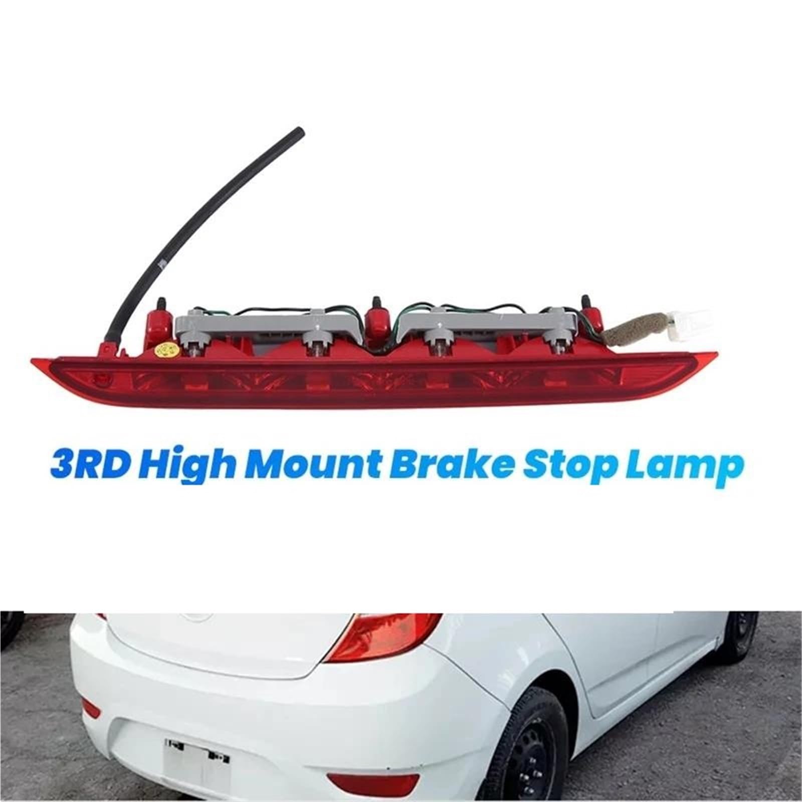 Terza Luce Stop 927001R200 Terza Lampada Freno Posteriore 3RD High Mount Per Hyundai Per Accent Per Hatchback 2012-2017 92700-1R200 Terza Luce Freno Posteriore
