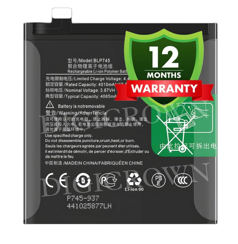 Image of Original BLP745 Battery Compatible for OnePlus 7T Pro (HD1910, HD1911, HD1913) - (4085mAh) - 1 Year Warranty