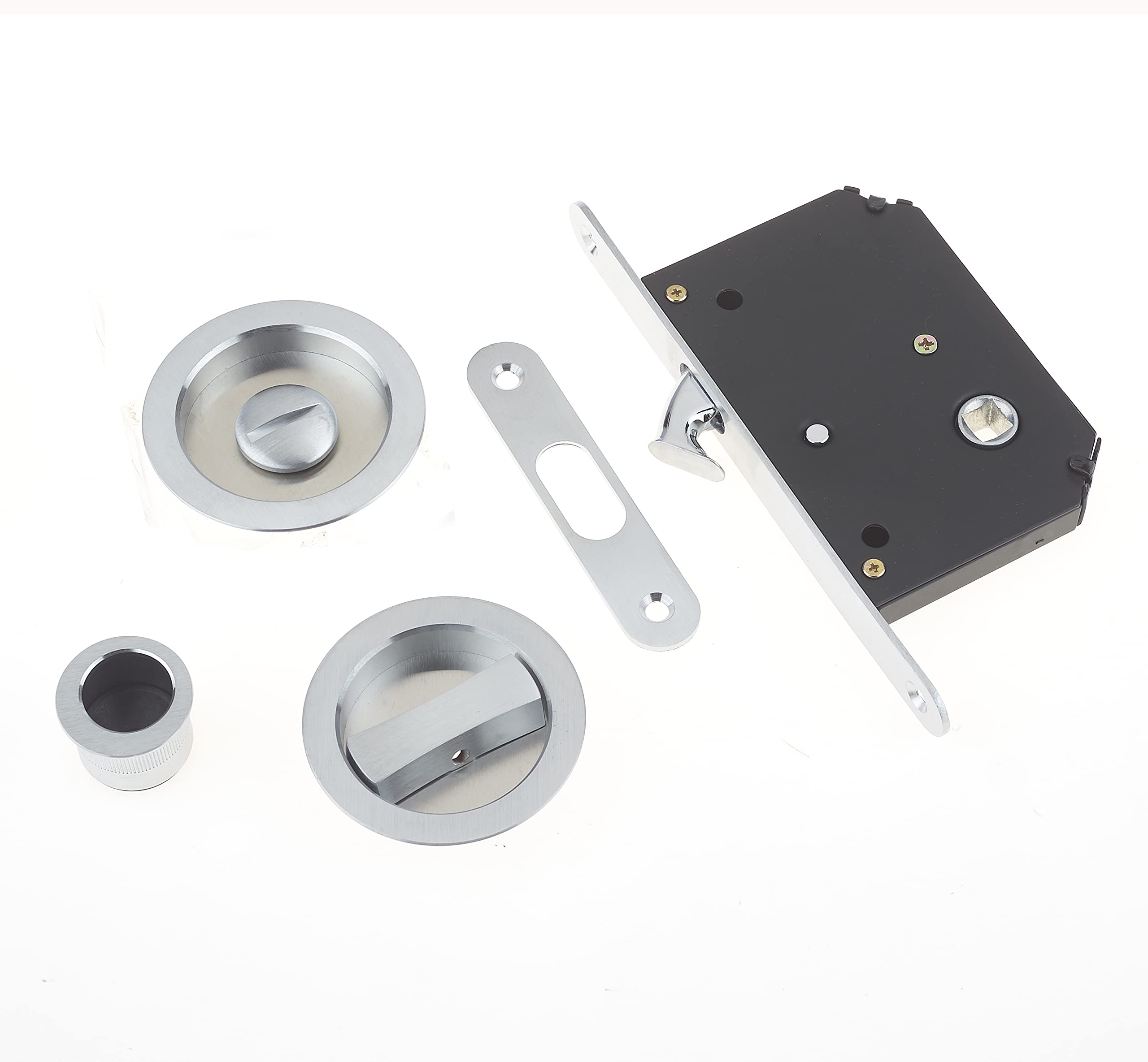 Eai Satin Chrome Sliding Door Bathroom Mortice Lock