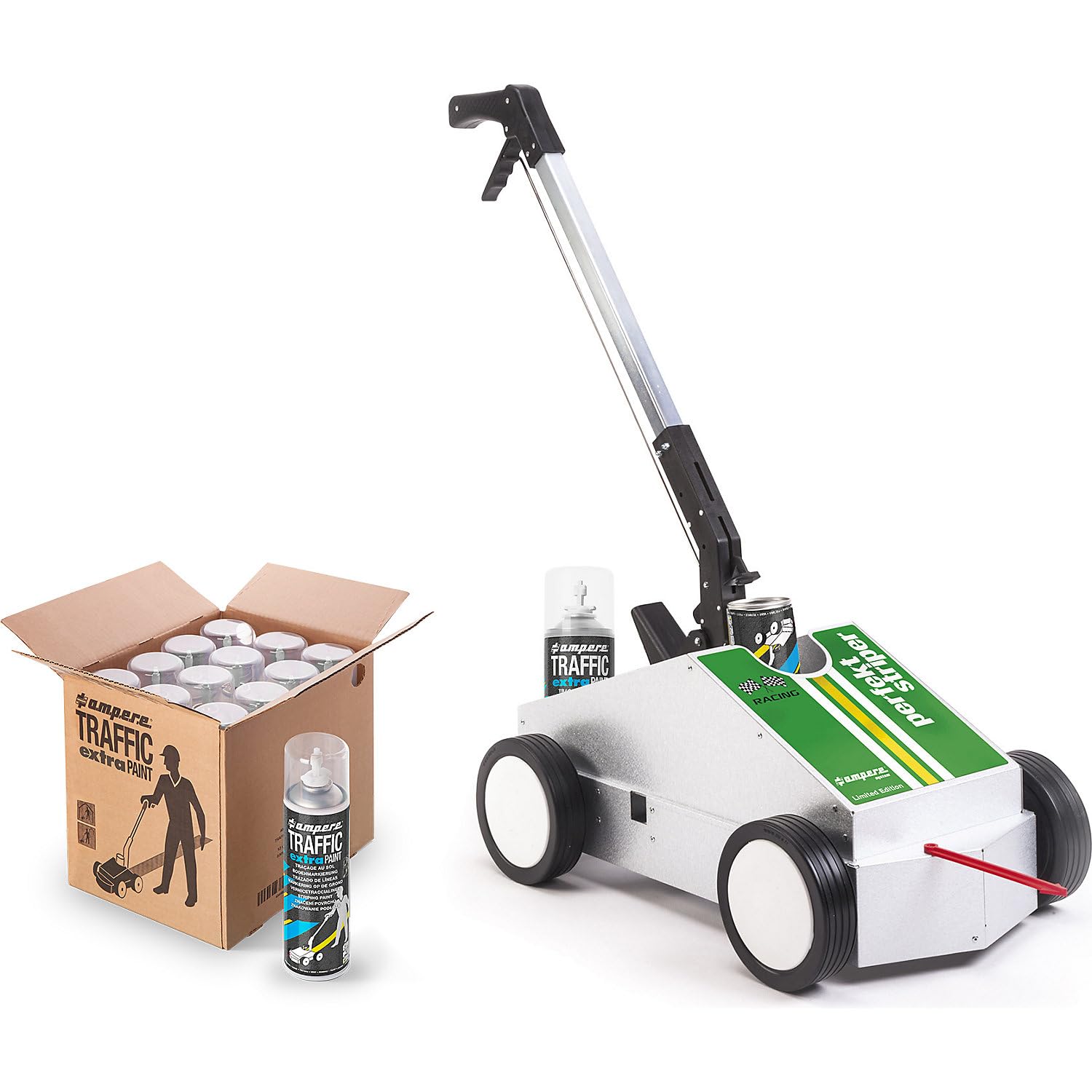Ampere | Markierfarbe Traffic extra Paint® für starke Beanspruchung | Inhalt 500 ml | VE 12 Dosen | Weiß