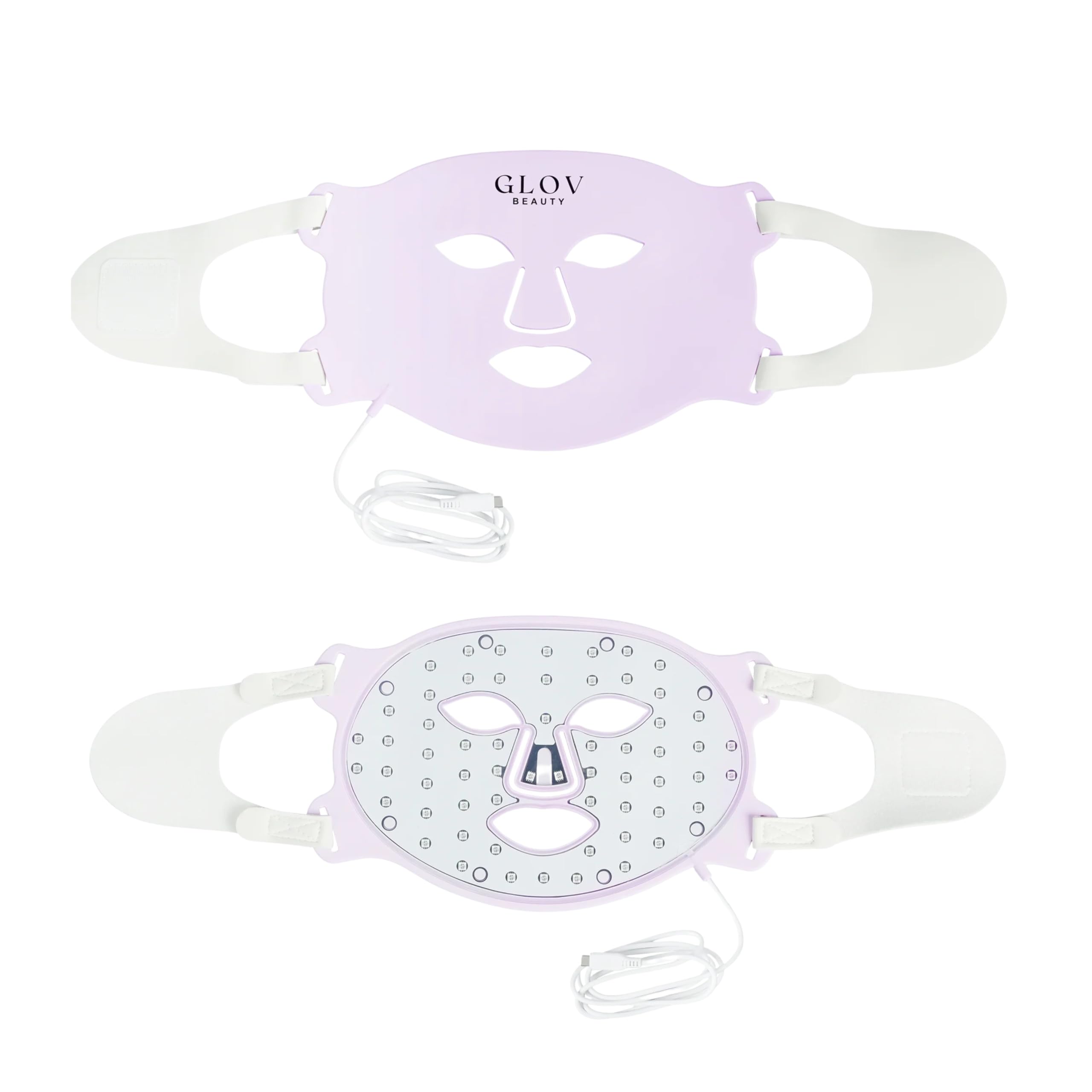 Glov Beauty - Anti-Aging LED Face Mask Red Light Therapy for Wrinkles, Fine Lines & Firmer Skin - Four Color Modes - Easy 10 Minute Session, Rechargeable, Facial Home Spa Device