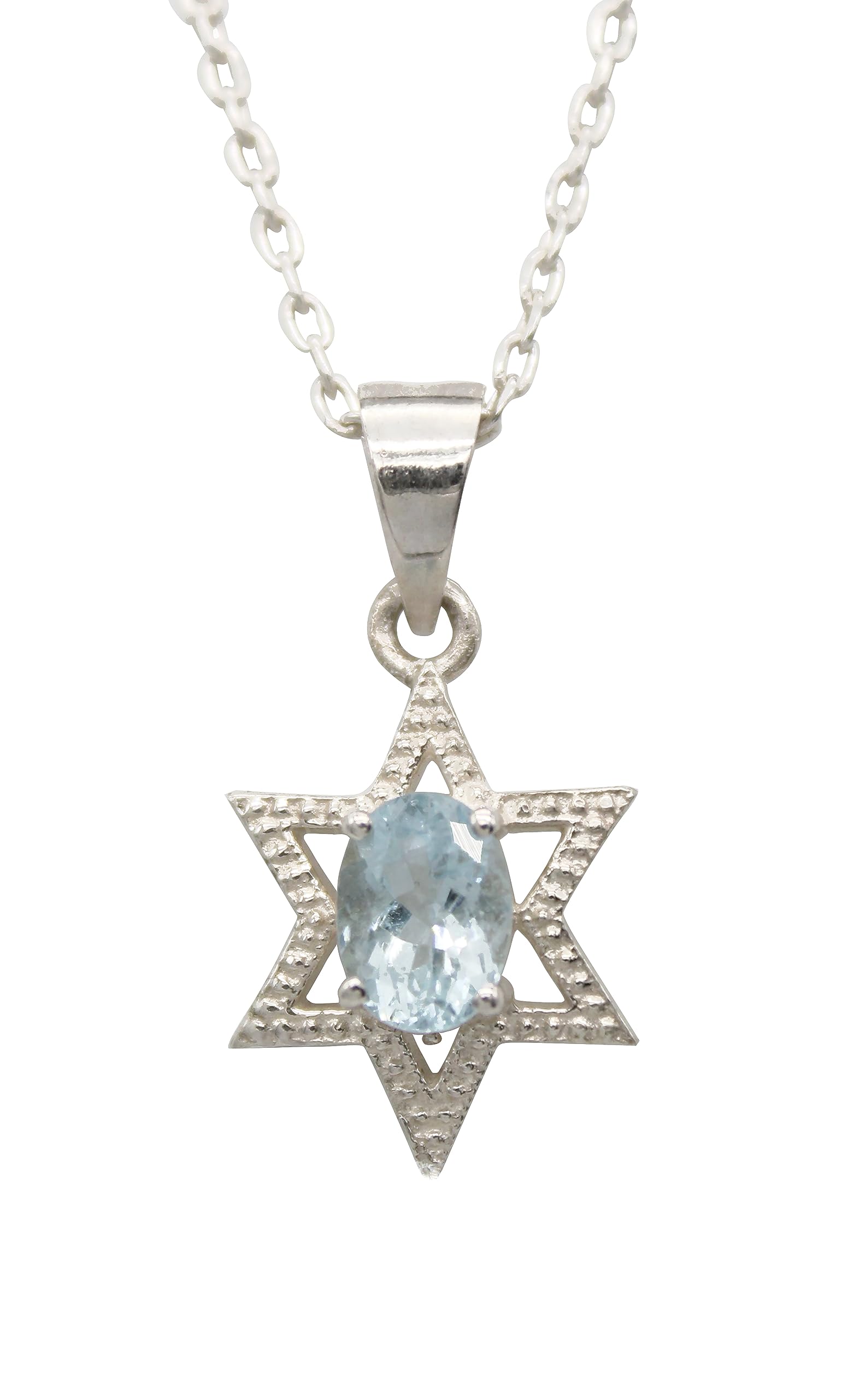 Mayra Creations Star Necklace 925 sterling silver Aquamarine Pendant for women and Girls with 1 month warranty (B0CCNMPKQ1) Amazon Price History, Amazon Price Tracker