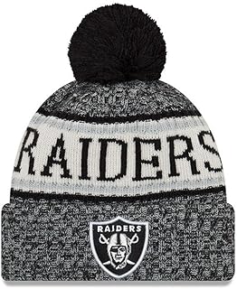 ニューエラ (New Era) NFL サイドライン 2018 ボブル ビーニー帽 - オークランド・レイダーズ (Oakland Raiders)