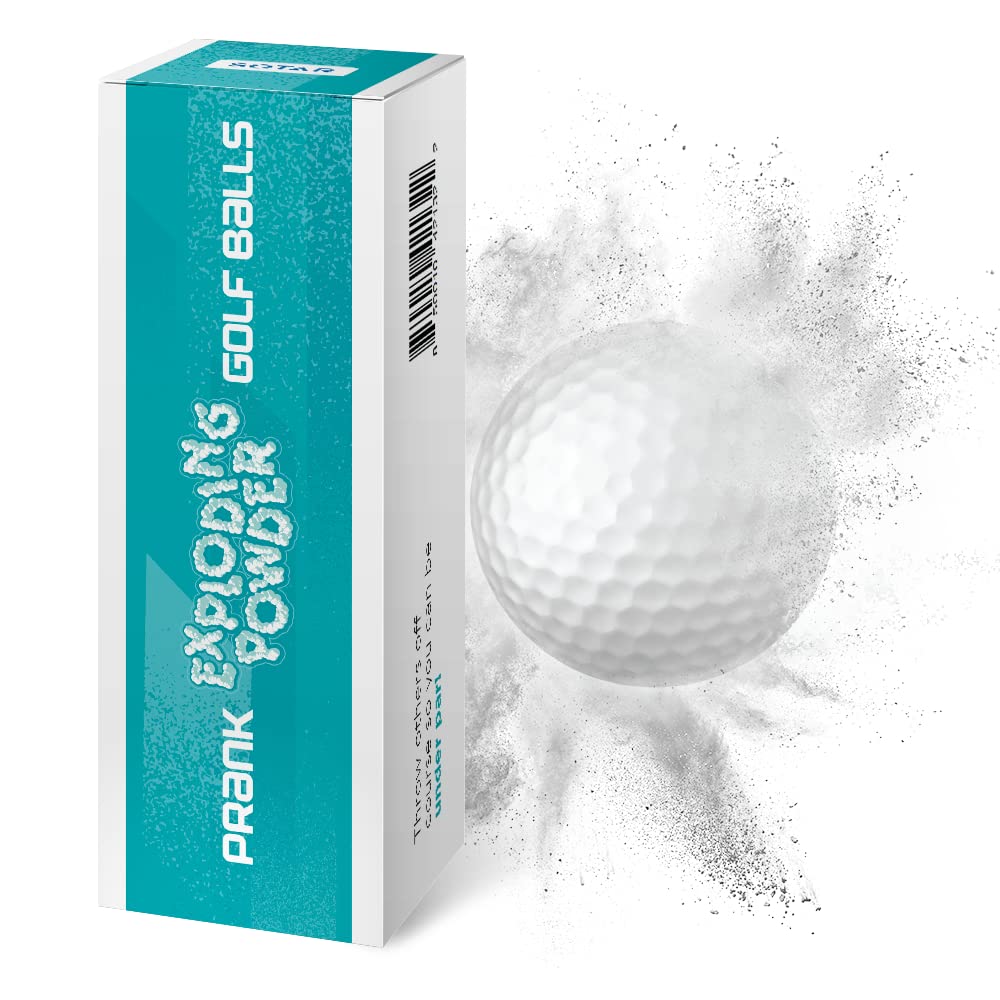 SOTAR Prank Golf Balls - Trick Balls for Stocking Stuffers Golf Tournament Giveaways & Novelty Gift for Golfers for Any Occasion