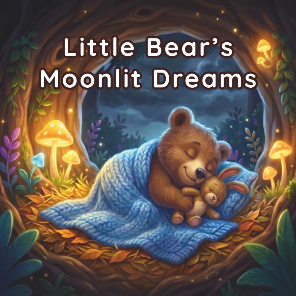 Little Bear’s Moonlit Dreams: A Relaxing Bedtime Story for Cozy Nights and Sweet Sleep