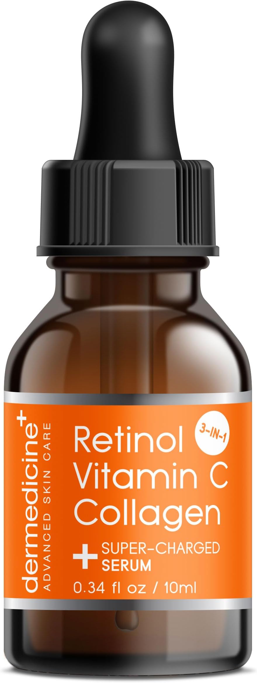 Retinol Vitamin C Collagen | Super Charged Anti-Aging Serum for Face | Pharmaceutical Grade Quality | Helps Smooth & Plump Fine Lines & Wrinkles & Brightens for Younger Skin Trial Size