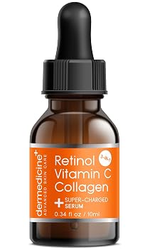 Retinol, Vitamin C and Collagen Face Serum, Trial Size, 10 ml