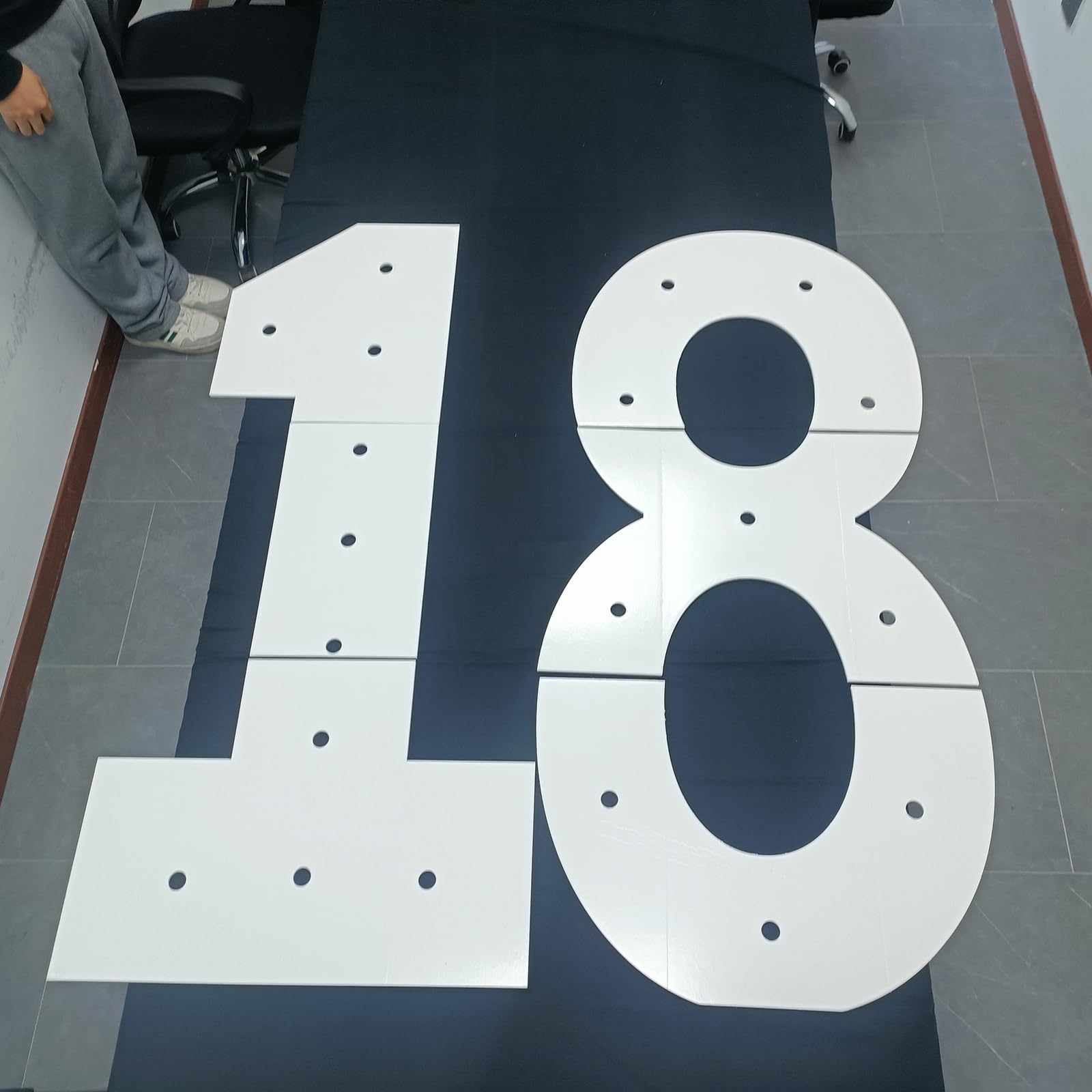 73 cm LED-Zahlenlichter, DIY-Festzelt-Zahlen-Set, Mosaik, digitaler Ballonrahmen für Party, Geburtstag, Hochzeit