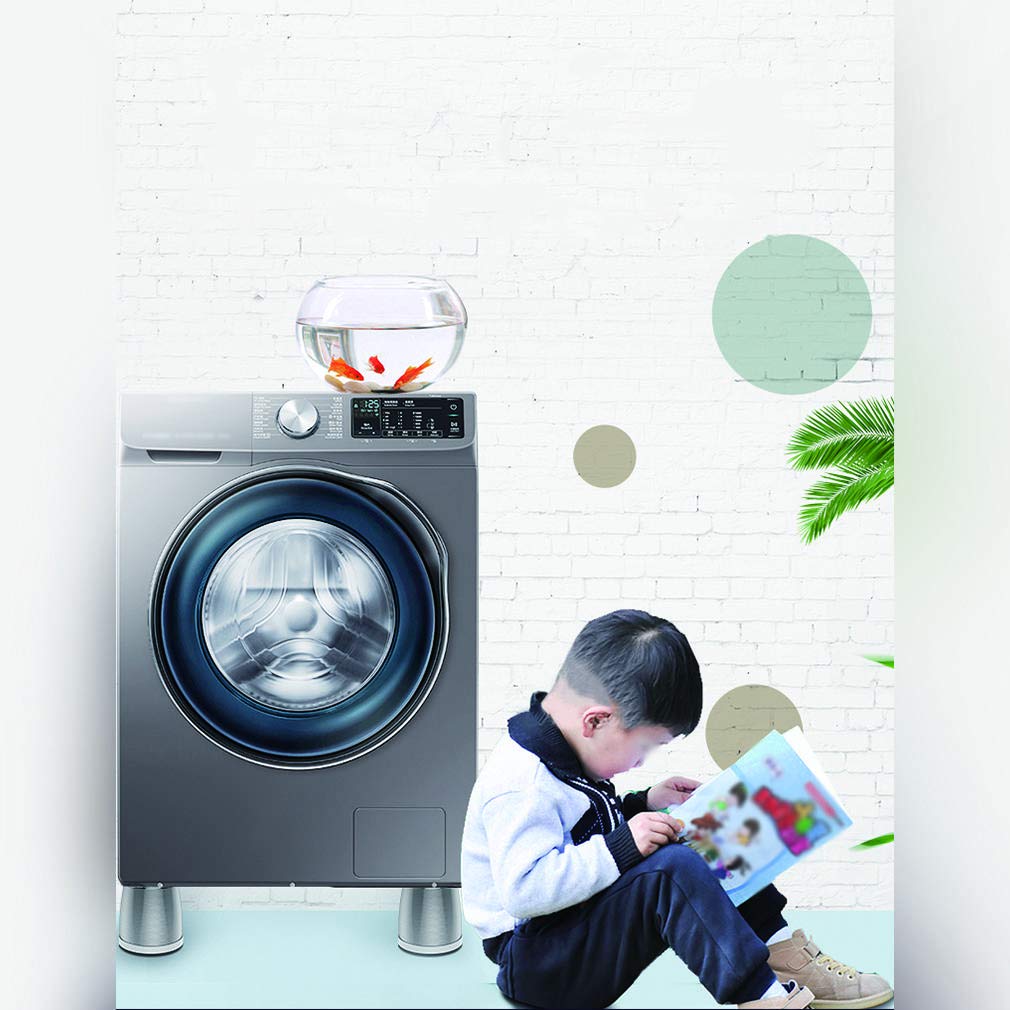 4 Almohadillas antivibración universales para Lavadora, Secadora, refrigerador, Alfombrilla Antideslizante para Reducir el Ruido, Alfombrilla para elevar la Altura del refrigerador
