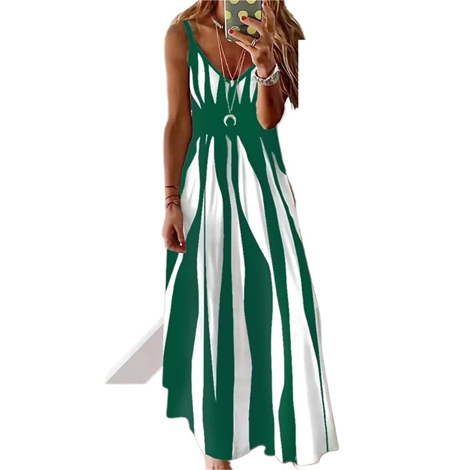 Vestido de Playa Mujer Moda Patrón Verano Cómodo Casual