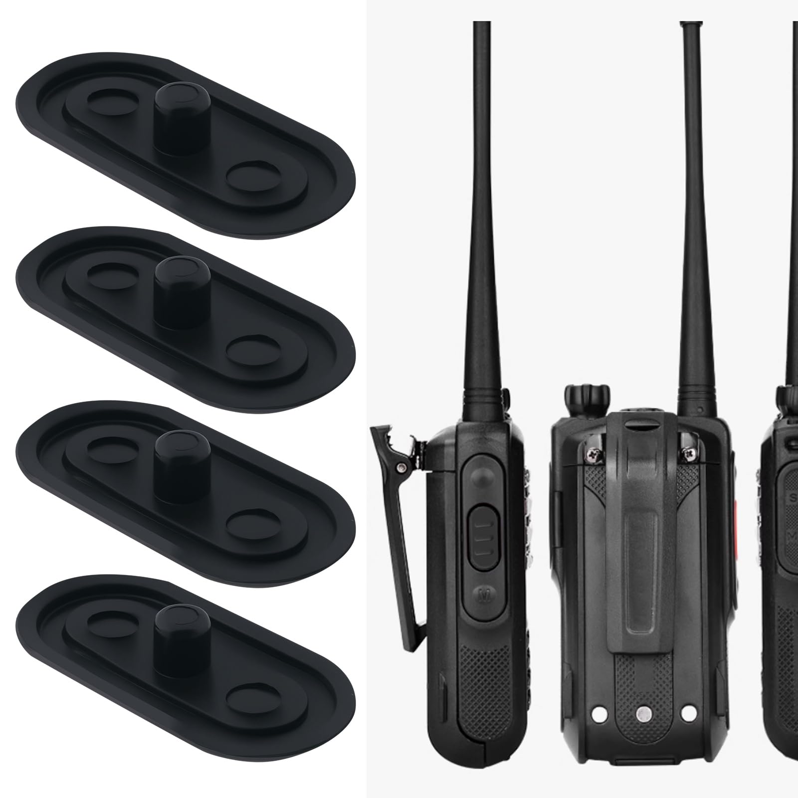 SG Store 5Pcs Walkie Talkie Button PTT Button Two Way Radio Keys Switches Compatible with Motorola A10 A12 A10D CP110 EP150 A9D Black - Image 3