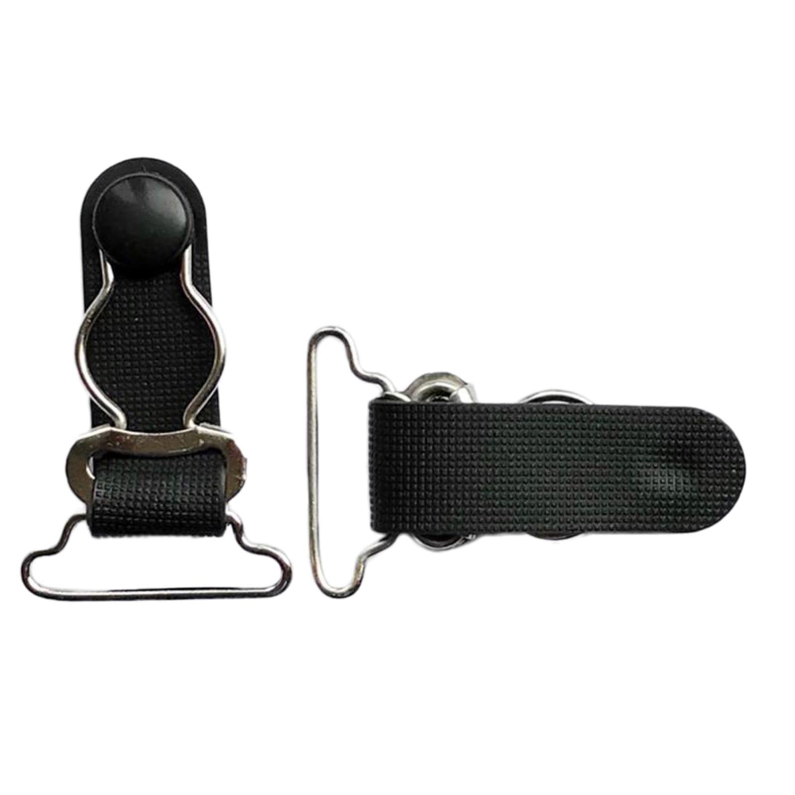 20/set Black Women Garter Belt Straps Grips Stocking Suspenders Clip 20/26mm| Premium | Elegant | Adjustable-image-0
