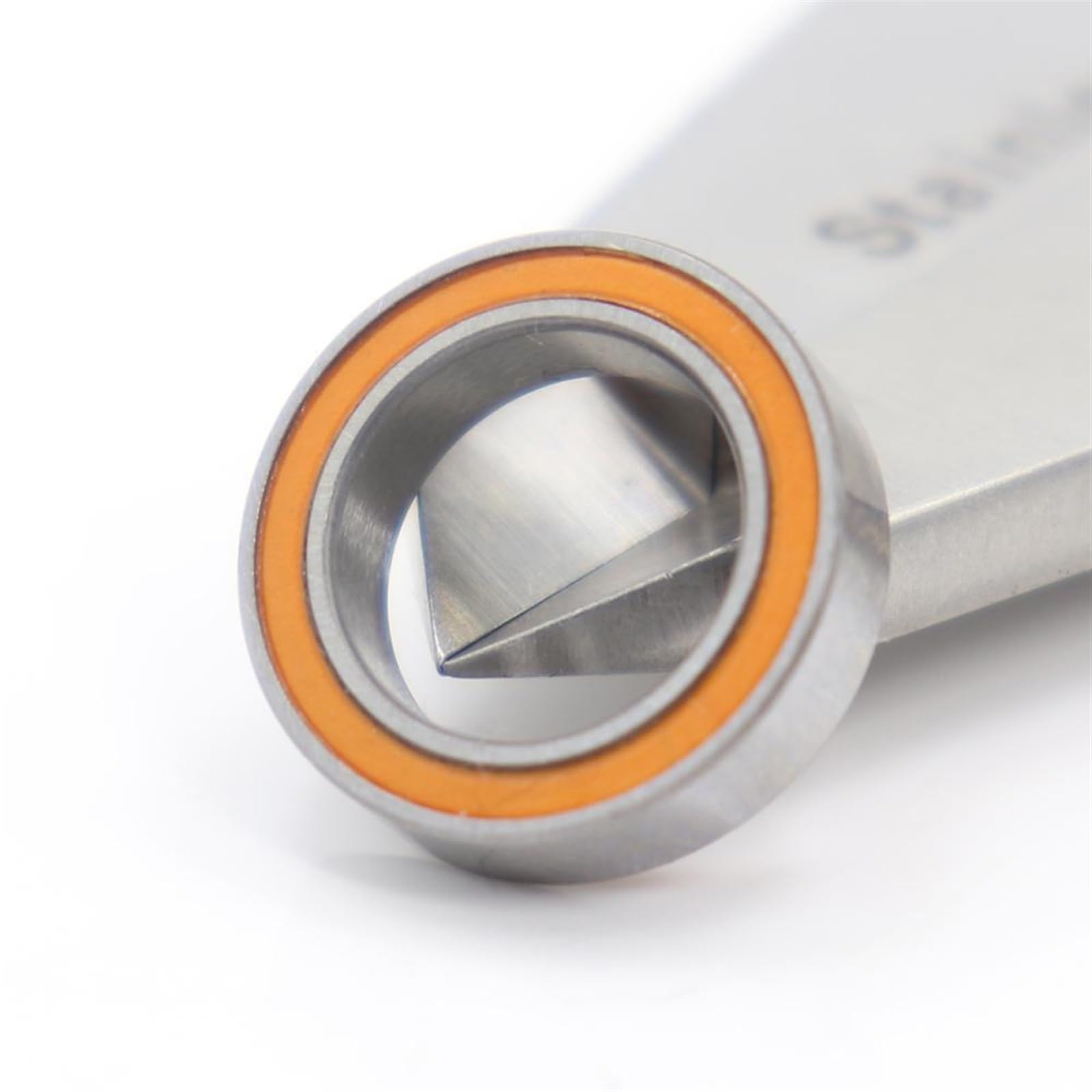 MIELEU Thin Wall Ball Bearings 6700RS Roulement ABEC-3 (10PCS) 10x15x4 mm Section Mince 6700-2RS Roulements À Billes 61700 RS 6700 2RS avec Orange Scellé A-1510DD for Ball Bearing Skate Bearings