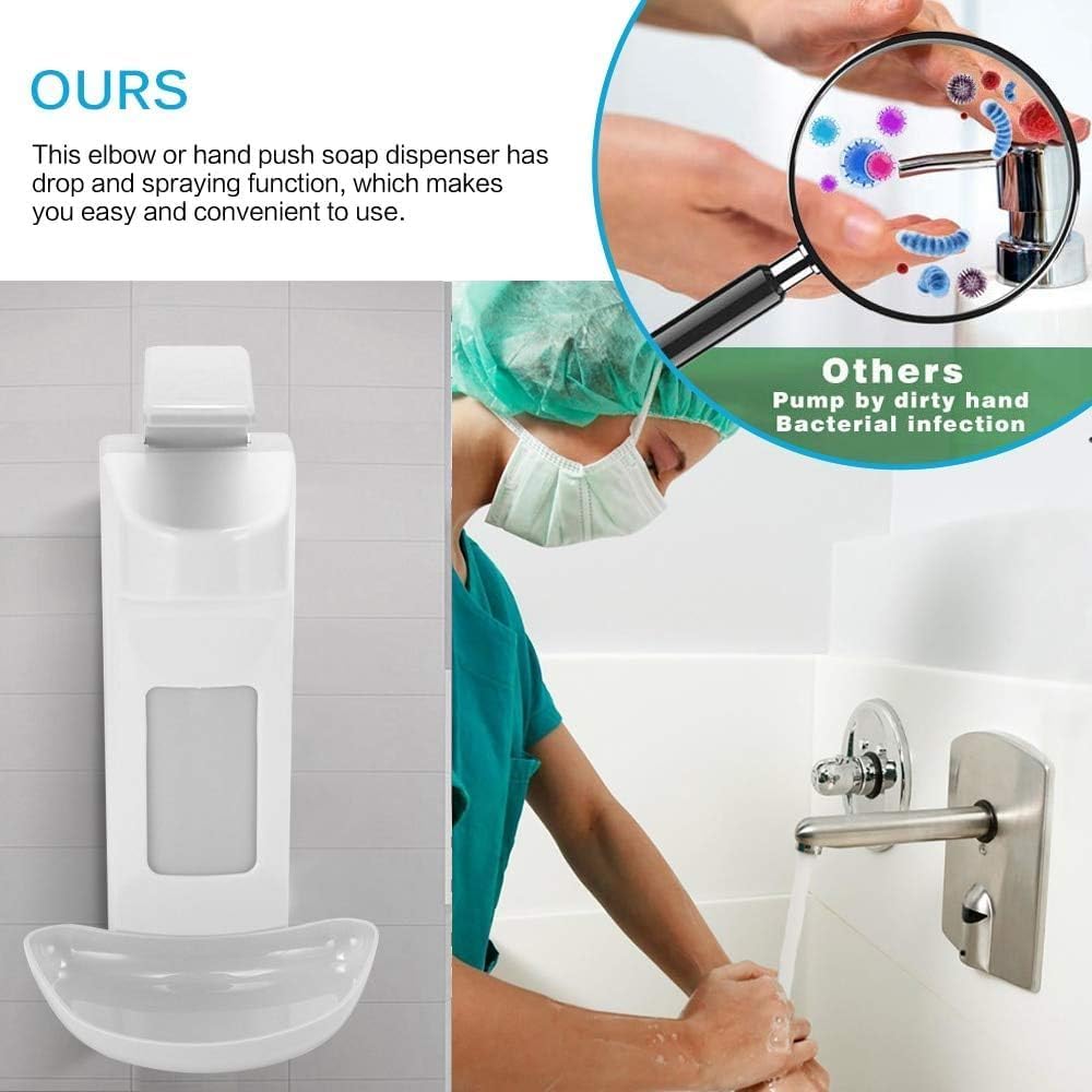 500 ml Flüssigseifenspender Desinfektionsspender Kunststoffpumpe Wand-Shampooflasche Hotel Home Badezimmerzubehör A.