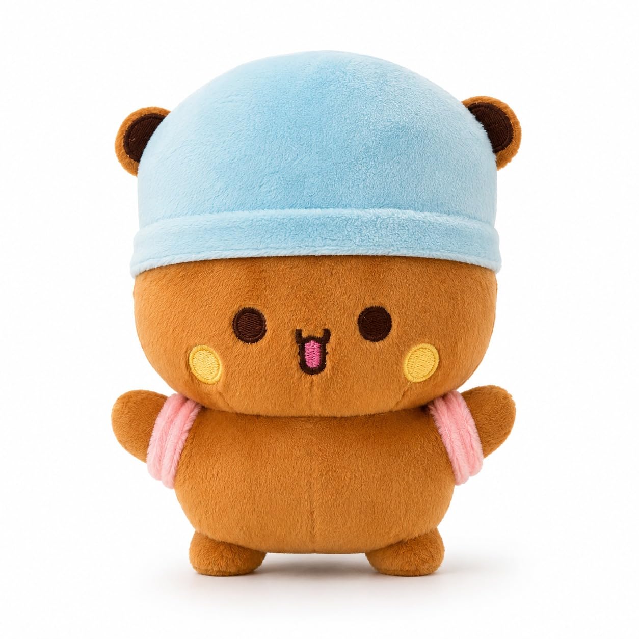 Dudu Plush Toy Pair – Soft Brown & White Teddy Bears with Cute Hats for Kids & Gifting, 10 cm (Pack of), Dudu-image-44