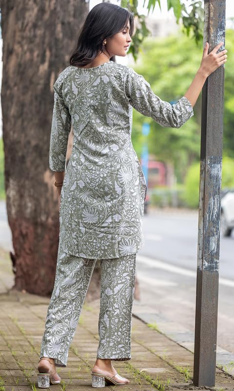 Image of Sun Fashion And Lifestyle Women's Rayon Stitched Printed Short Length Co-ord Set