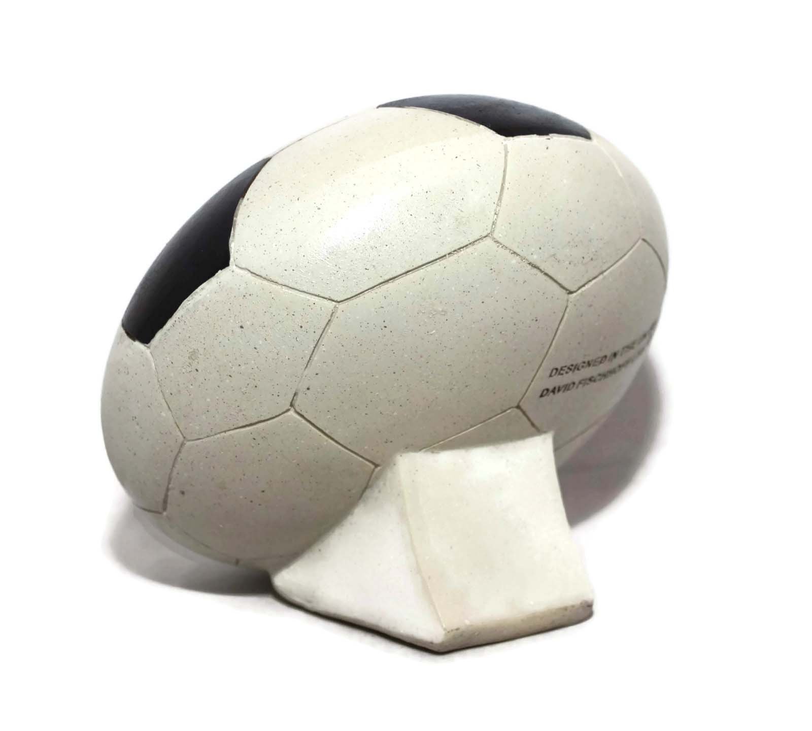 David Fischhoff Special Dad Memorial Football, Stone, Cream/Black, 15 x 13 x 15 cm - Image 2