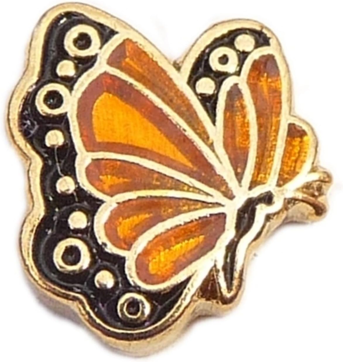 November Butterfly Goldtone Floating Locket Charm