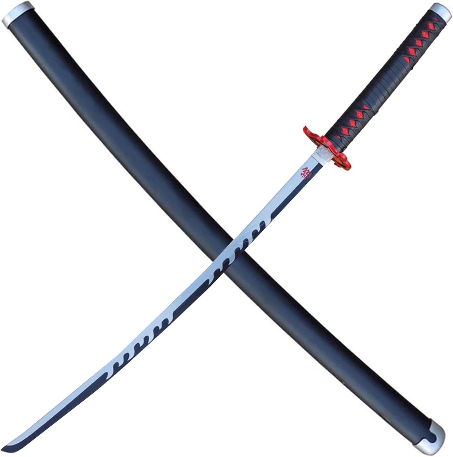 Armory Replcias Tanjiro Kamado Nichirin Blade Black Katana Sword – Premium Replica, Design for Collectors and Anime Fans