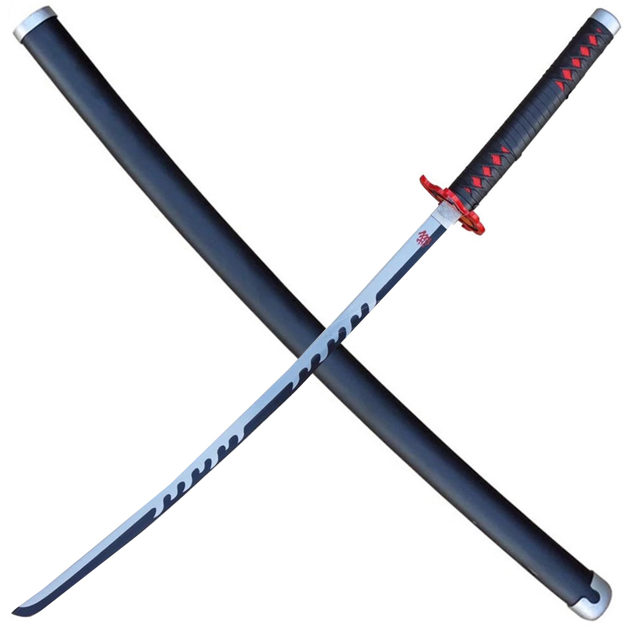 Armory Replcias Tanjiro Kamado Nichirin Blade Black Katana Sword – Premium Replica, Design for Collectors and Anime Fans