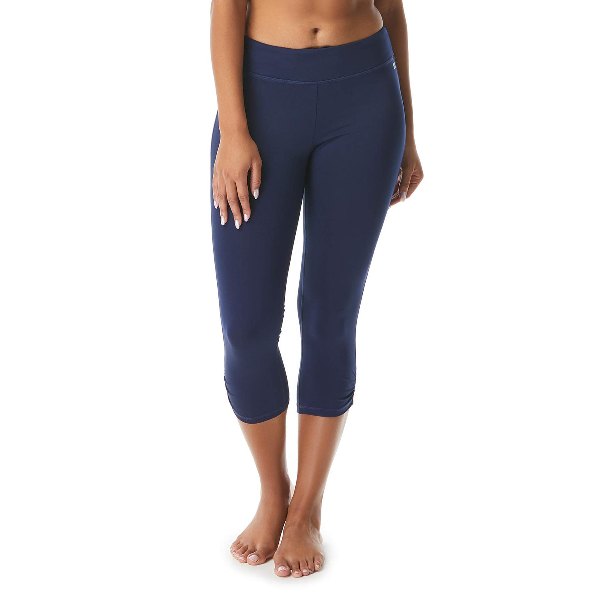 Cobra Athletic Capris — Quick-Dry Yoga, Swim Pant, Sport Leggings for Women, Admiral, Large