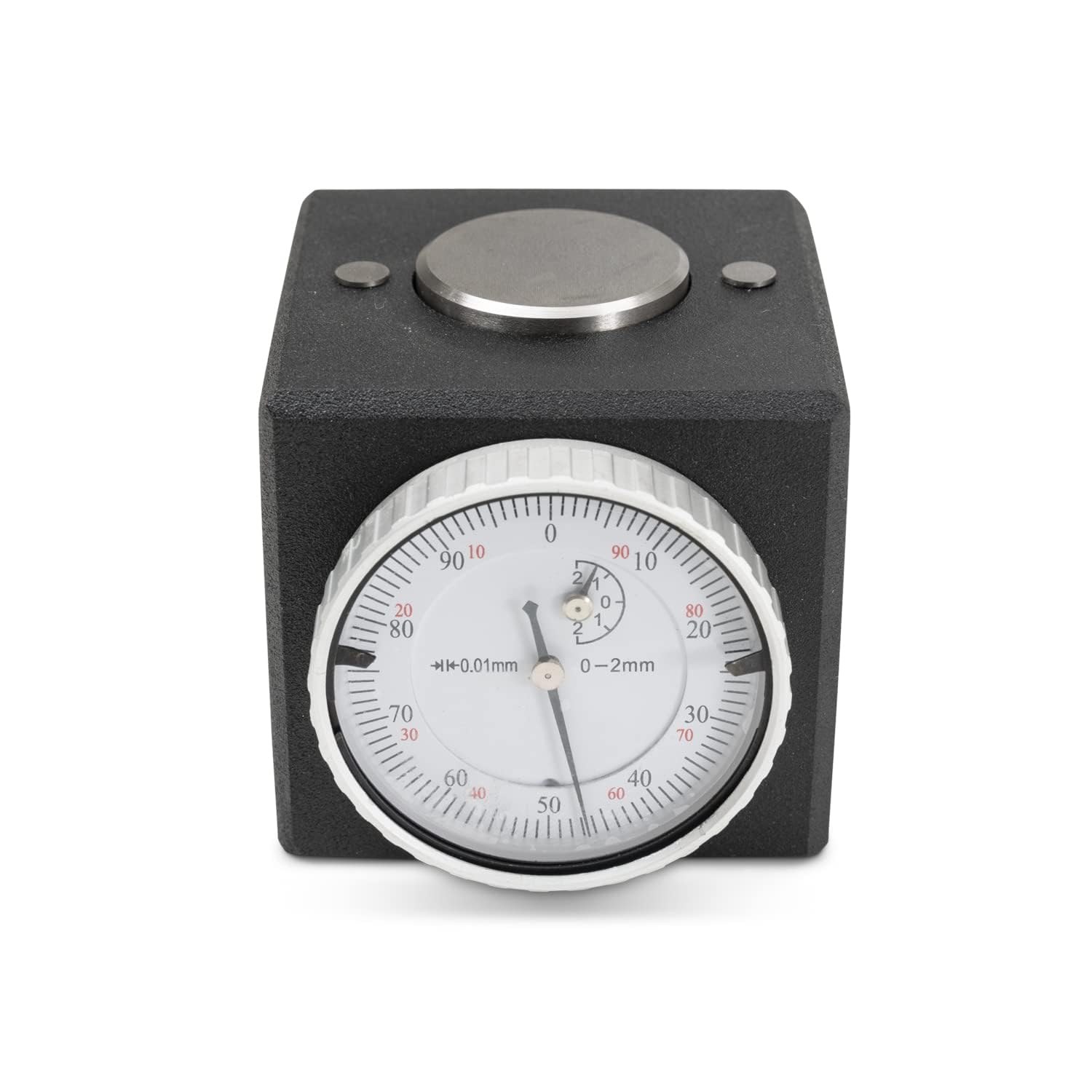 JAUGE DE MESURE AXE Z HAUTER 50 mm, Comparateur de précision échelle de valeur 0,01 mm, Base magnétic comparateur, Taille 10x9x10 cm